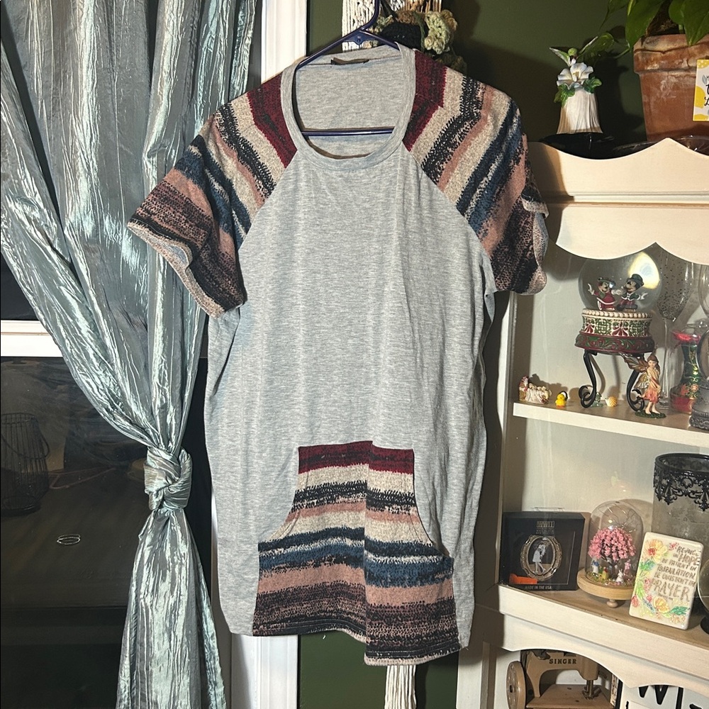 Colorful Striped Short Sleeve Tee